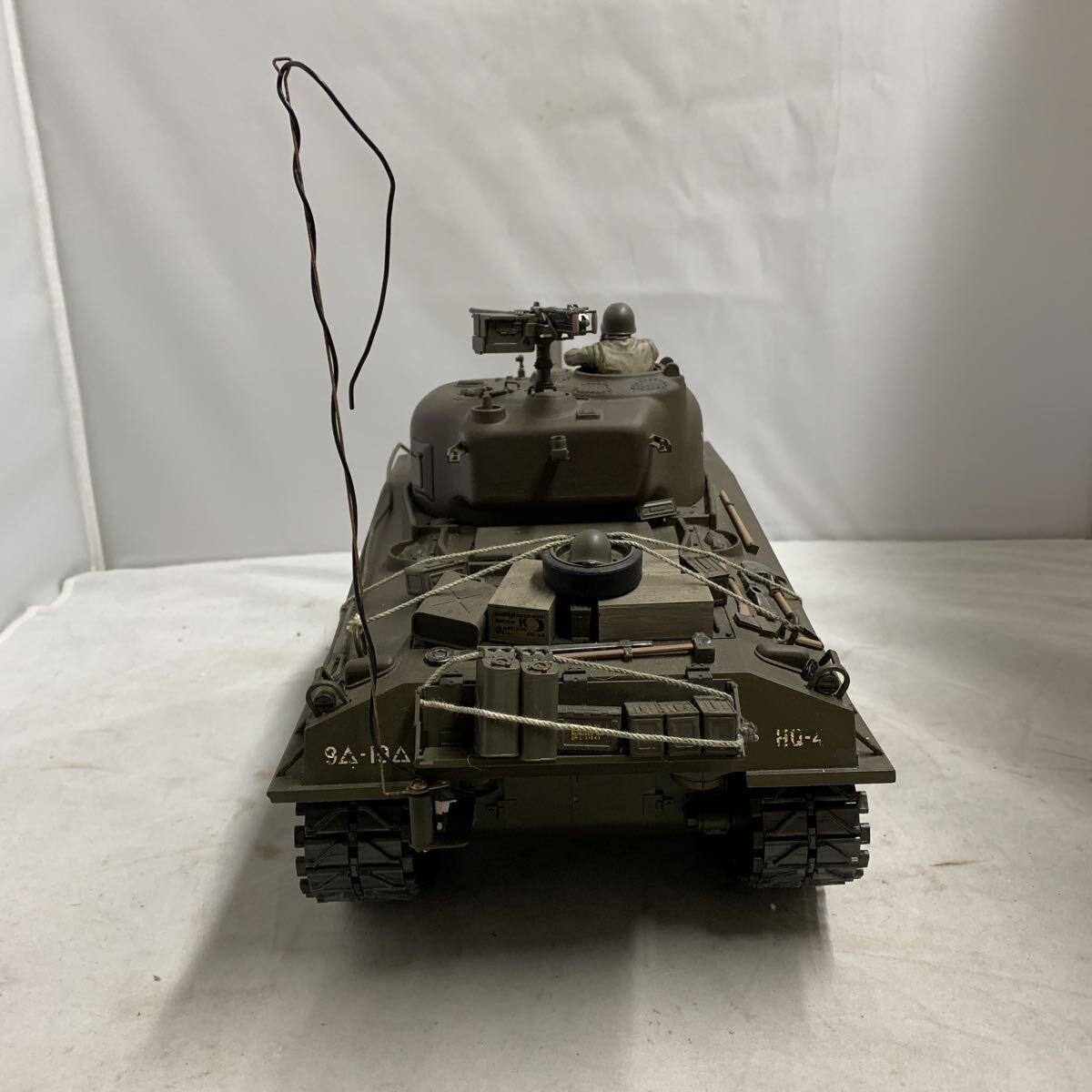ジャンク品ラジコン1/16戦車 タミヤ ラジコン 1/16 M4 シャーマン 戦車 ジャンク(戦車、軍用