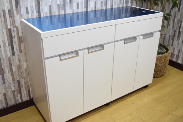 【限定送料無料】ステンレストップ 120cm幅 収納 キッチンカウンター アウトレット家具 レンジ台【新品 未使用 展示品】 AB1217B29_画像1