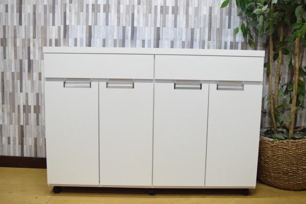 【限定送料無料】ステンレストップ 120cm幅 収納 キッチンカウンター アウトレット家具 レンジ台【新品 未使用 展示品】 AB1217B29_画像3