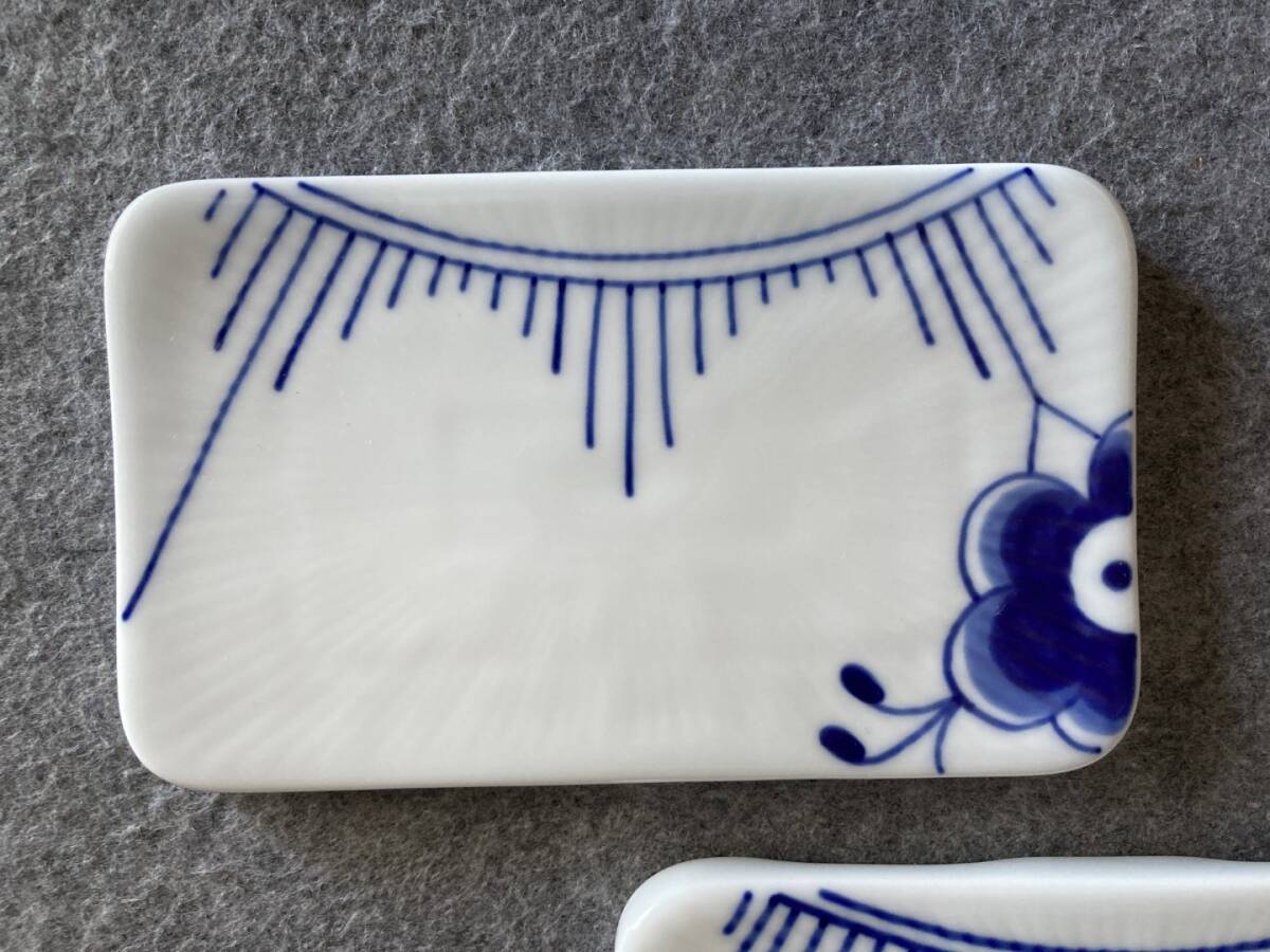 送料込 即決 ロイヤルコペンハーゲン ブルー フルーテッドメガ ボード 15.5cm 2点 2-381-362 ROYAL COPENHAGEN_画像3