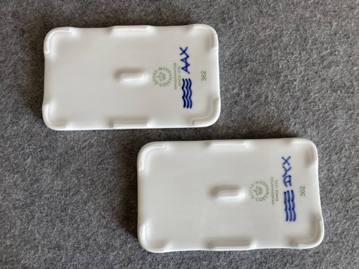 送料込 即決 ロイヤルコペンハーゲン ブルー フルーテッドメガ ボード 15.5cm 2点 2-381-362 ROYAL COPENHAGEN_画像8