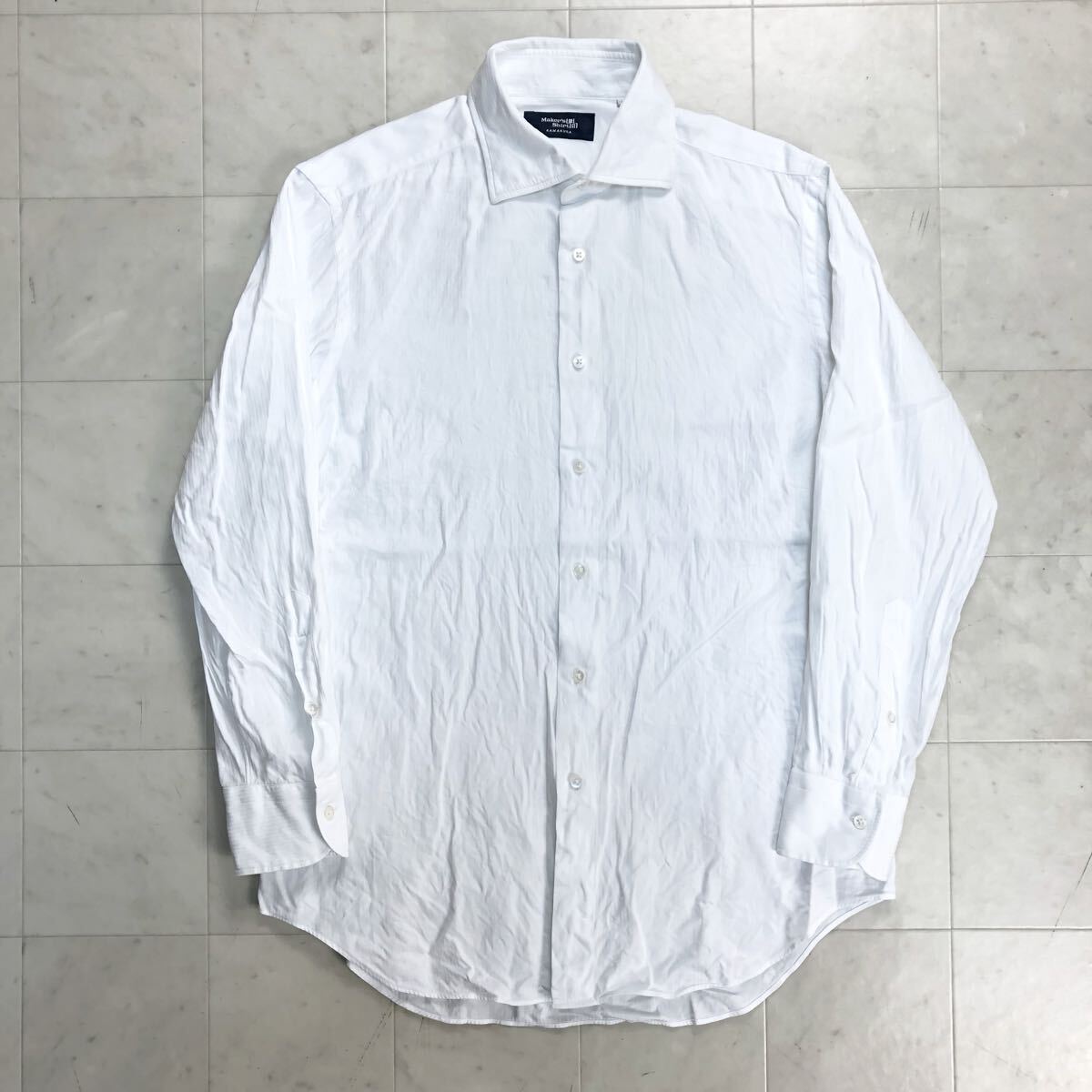 【送料360円】Maker's Shirt 鎌倉シャツ 長袖シャツ メンズ サイズ40-81 日本製 メーカーズシャツ 白シャツ JH-90_画像1