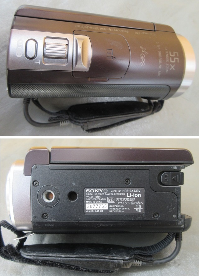 HDR-CX430V ジャンク品 ☆ジャンク☆SONY ソニー HDR-CX430V デジタル AVCHD ブラウン
