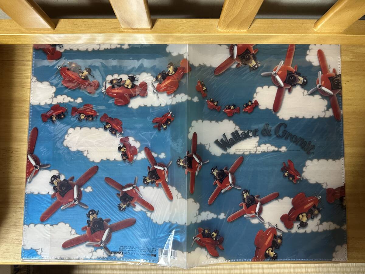 未使用★Wallace & Gromit / ウォレスとグルミット A4サイズのダブルポケットクリアファイル★クレイアニメ_画像3