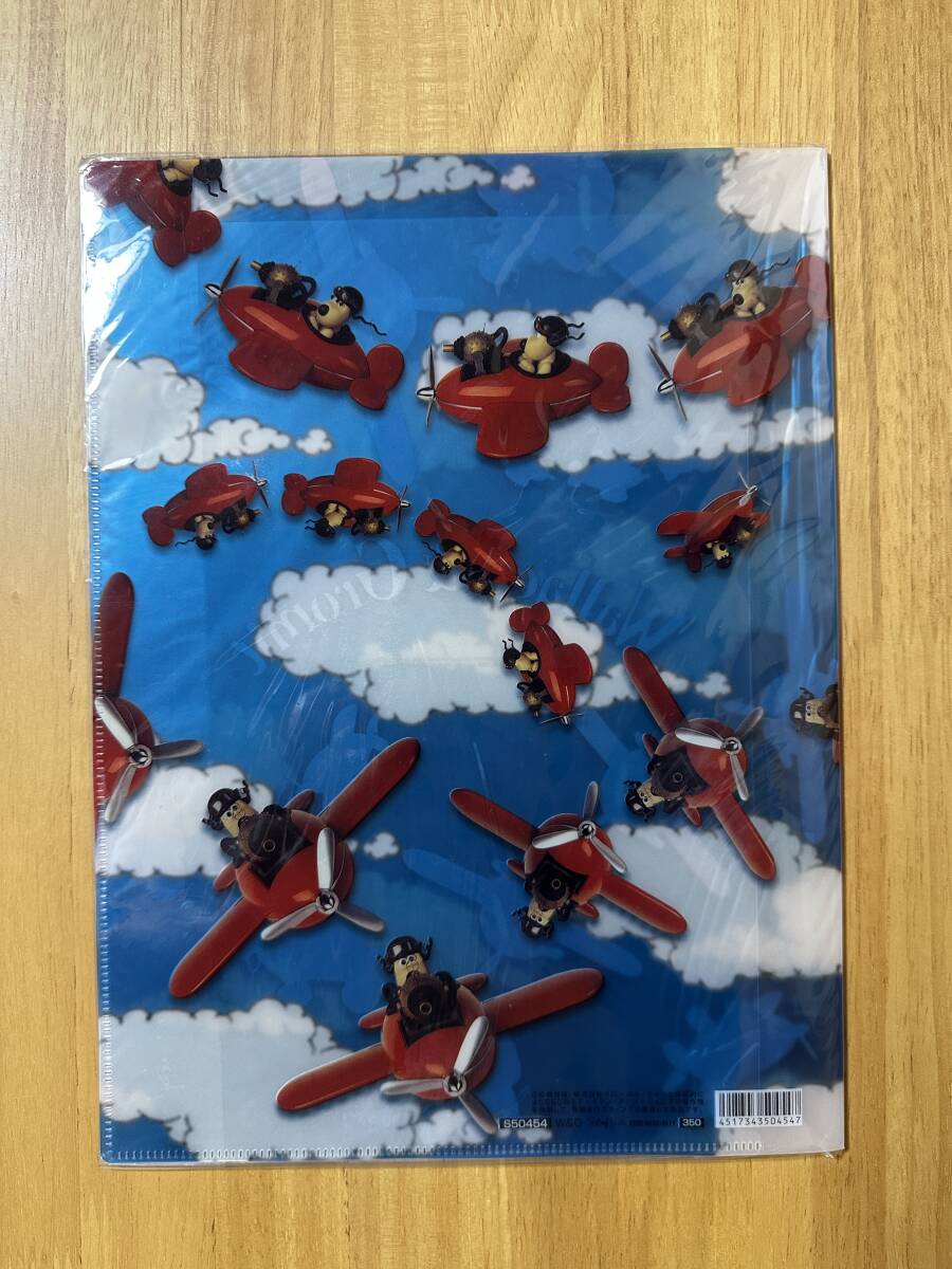 未使用★Wallace & Gromit / ウォレスとグルミット A4サイズのダブルポケットクリアファイル★クレイアニメ_画像2