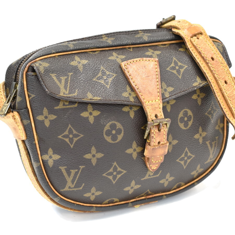 1円◆定価12万 LOUIS VUITTON ルイヴィトン ショルダーバッグ ジュヌフィーユPM M51227 モノグラム ブラウン◆E.Csu.zE-16