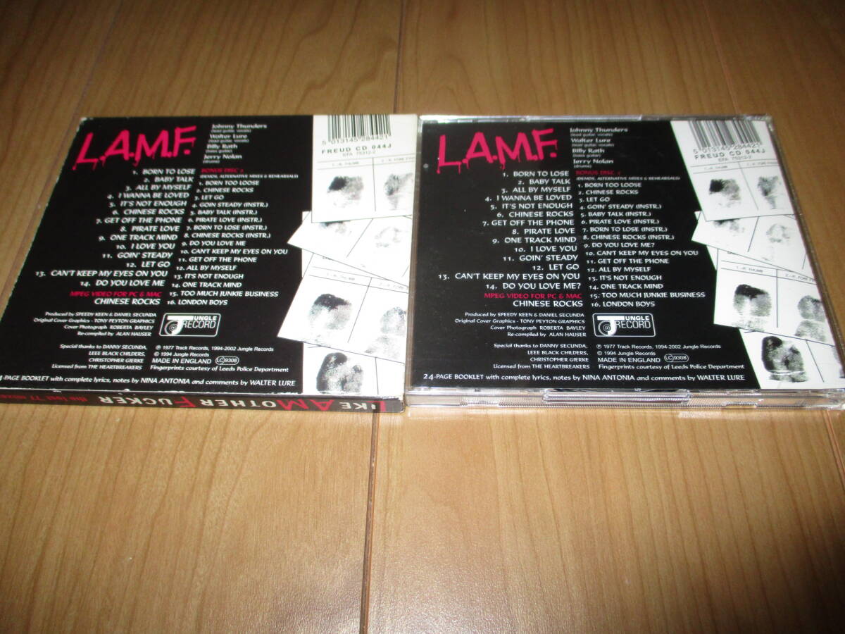 JOHNNY THUNDERS & THE HEARTBREAKERS L.A.M.F. the lost '77 mixes　ジョニー?サンダース?。裁督M　輸入中古盤