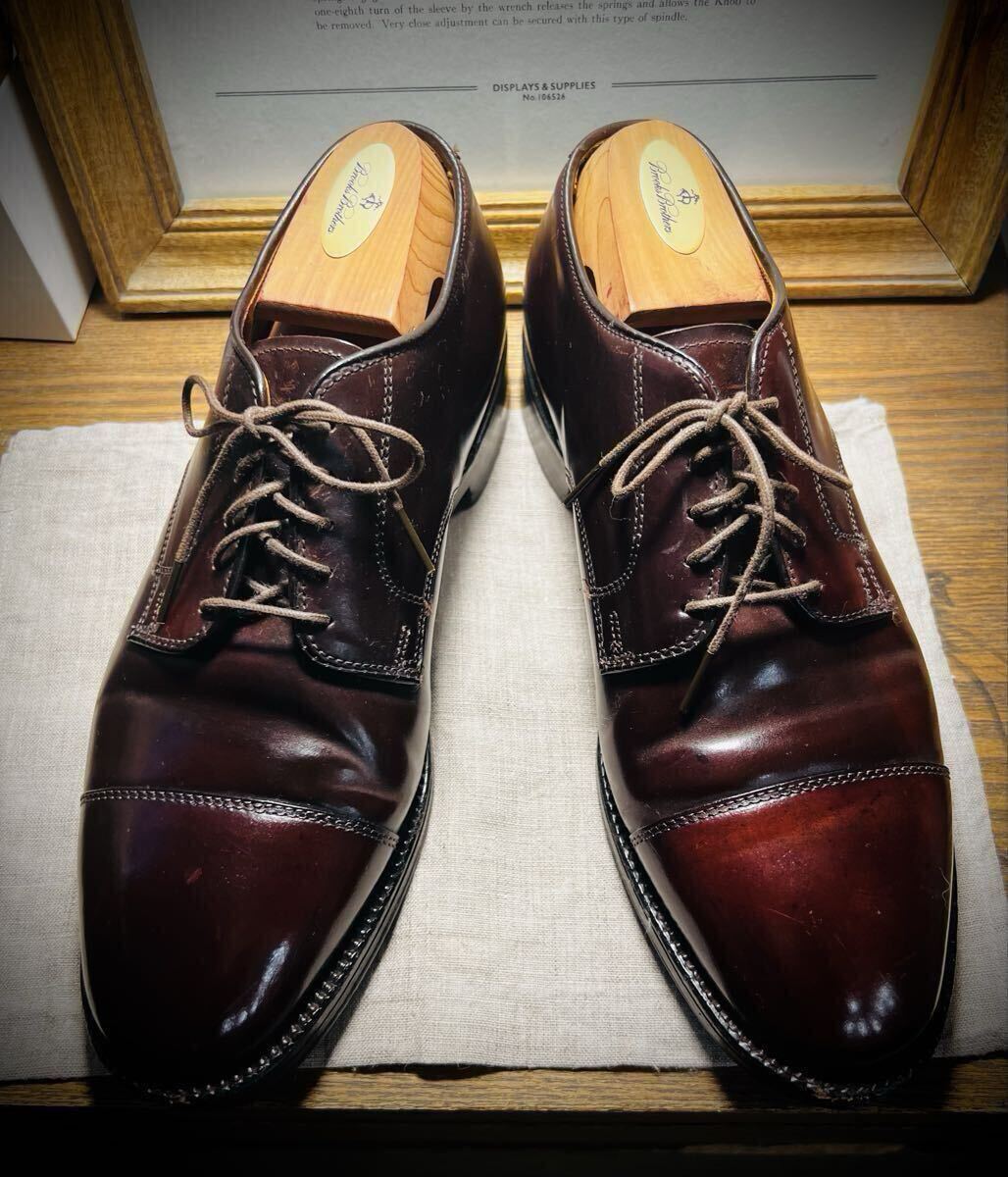 箱、シューツリー付【極美品】Alden コードバン ストレート
