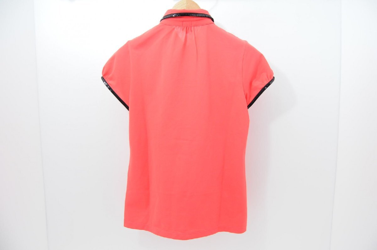 coco 中古【SALE】アルチビオ archivio レディース 半袖ポロシャツ 40(L) 赤 レッド ネコパケ発送可 67172_画像2