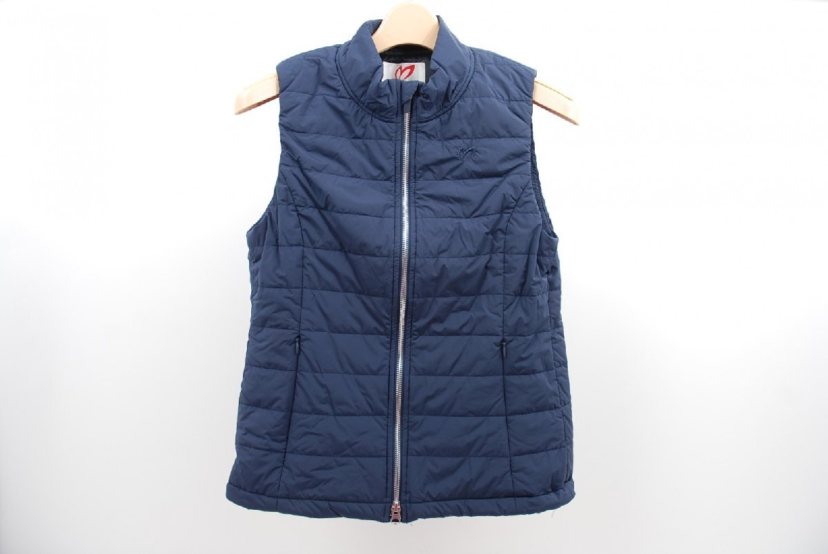coco 中古【SALE】マスターバニーエディション レディース ベスト 0(S) 紺 中綿入り ダブルジップ レターパックプラス発送可 55872_画像1