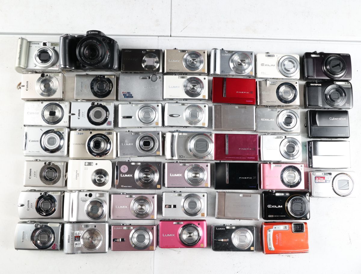 187 47点まとめ Canon Nikon SONY Panasonic CASIO OLYMPUS 他 IXY COOLPIX LUMIX 他 コンパクトデジタルカメラ まとめまとめて 大量セット