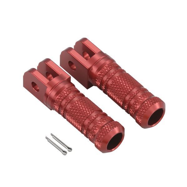 MT-25(2016-2019) 用 アルミマシンドステップバー レッド|ポッシュフェイス/POSH_画像1