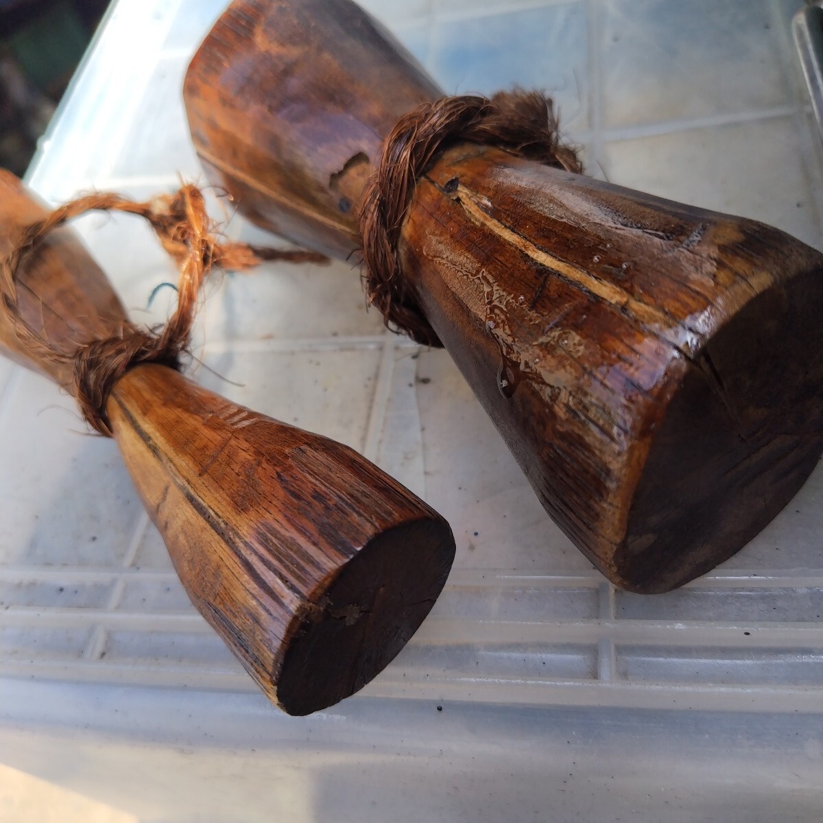 組玉　6個　大5個小Ⅰ個　　組紐道具　 古道具 　レトロ アンティーク　(中古)_画像10