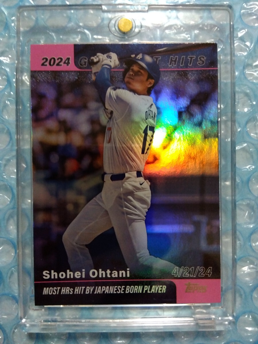 大谷翔平 2018レインボー Shohei Ohtani Rainbow 送料込即決 2025 Topps Series 1 2024 Greatest Hits Pink Foil