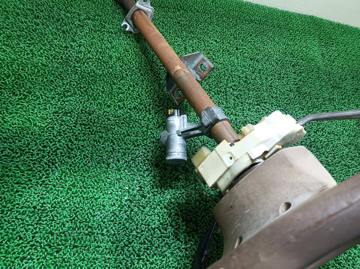 日産 ステアリングコラム ハンドル付 ローレルスピリット HB11, 1981 PRT738_画像5