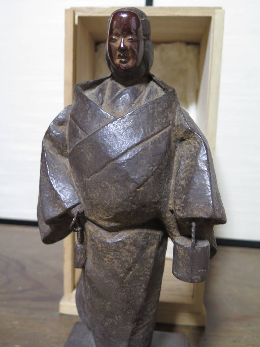 彫刻家 紺谷英儀 銅製 能 井筒 共箱有 ブロンズ製｜Yahoo!フリマ