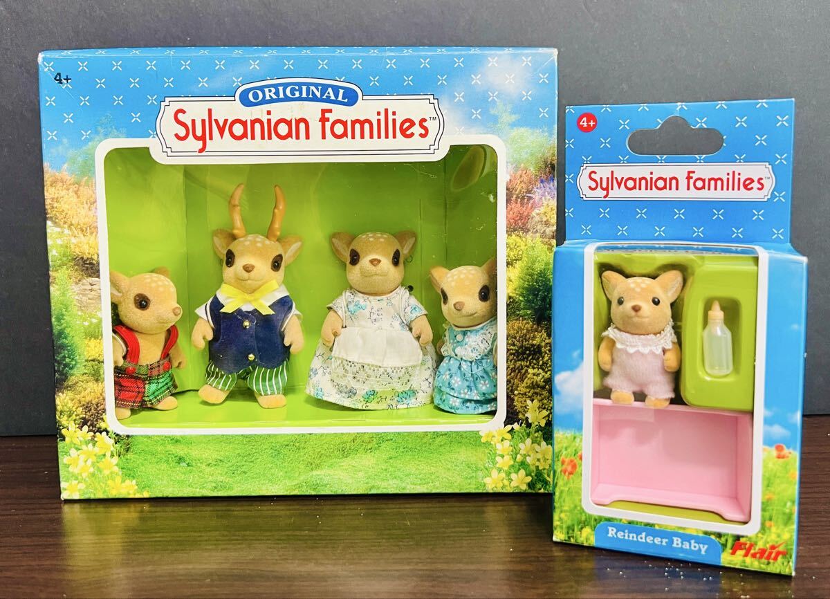 トナカイの赤ちゃん　2体　海外版⭐️シルバニアファミリー　reindeer トナカイの赤ちゃん 2体 海外版⭐️シルバニアファミリー