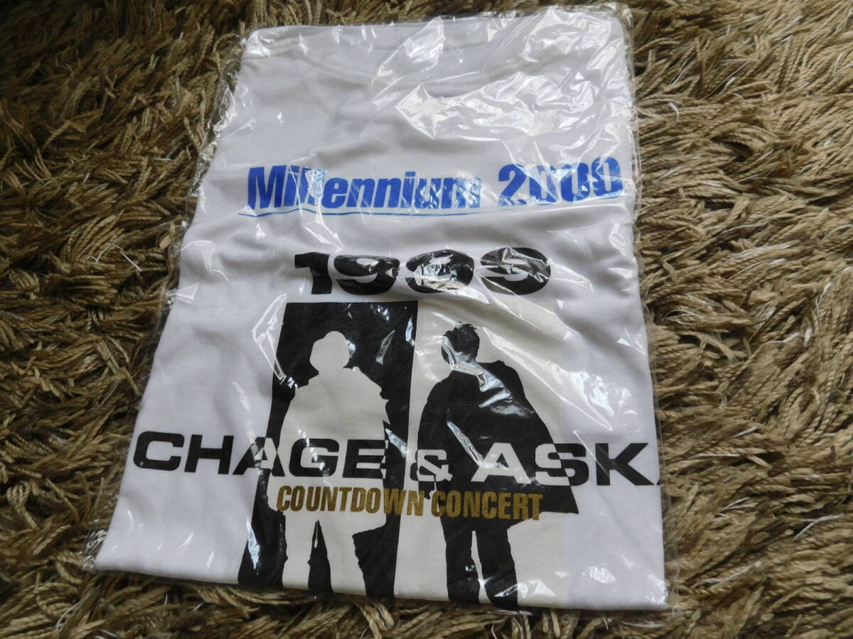 ■ CHAGE ＆ ASKA Millennium 2000 COUNTDOWN CONCERT Tシャツ 未使用 チャゲ＆飛鳥 90's ヴィンテージ バンド ライブTシャツ_画像1