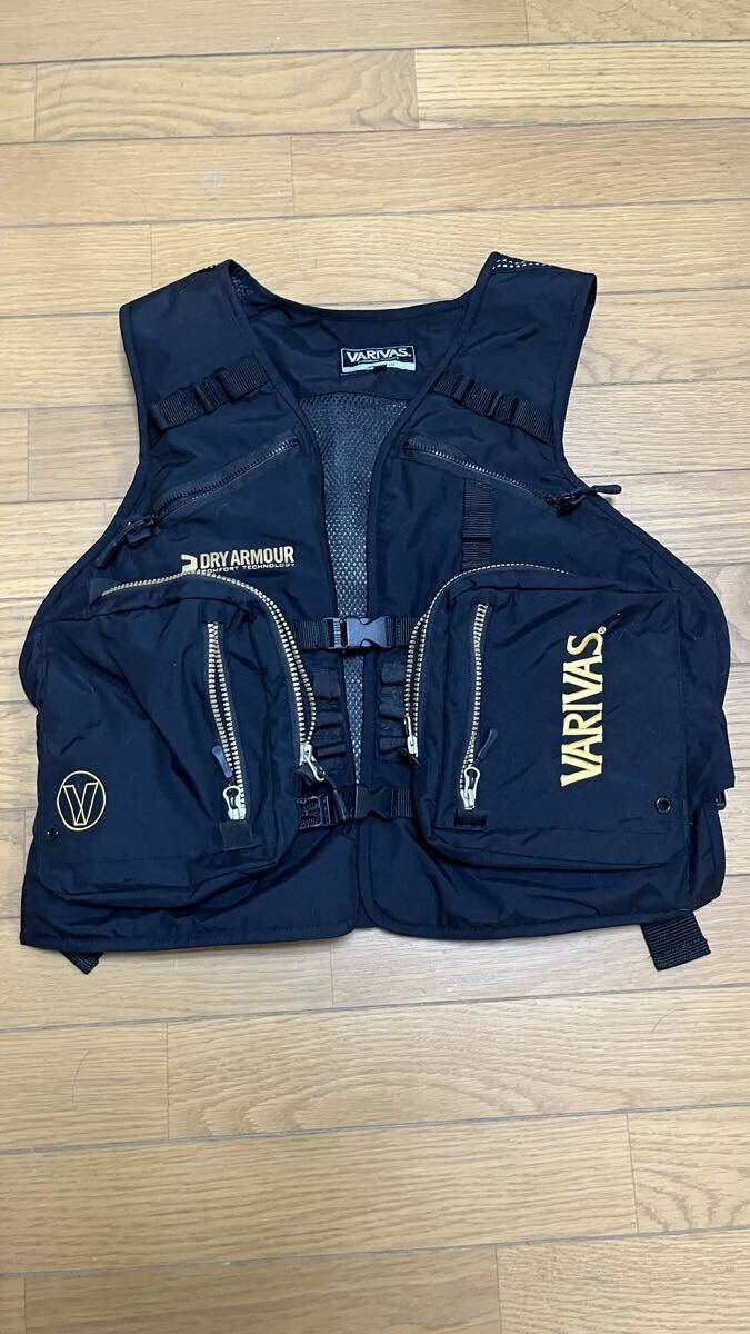 VARIVAS アクティブベスト VAVT-05 ブラックxゴールド LL