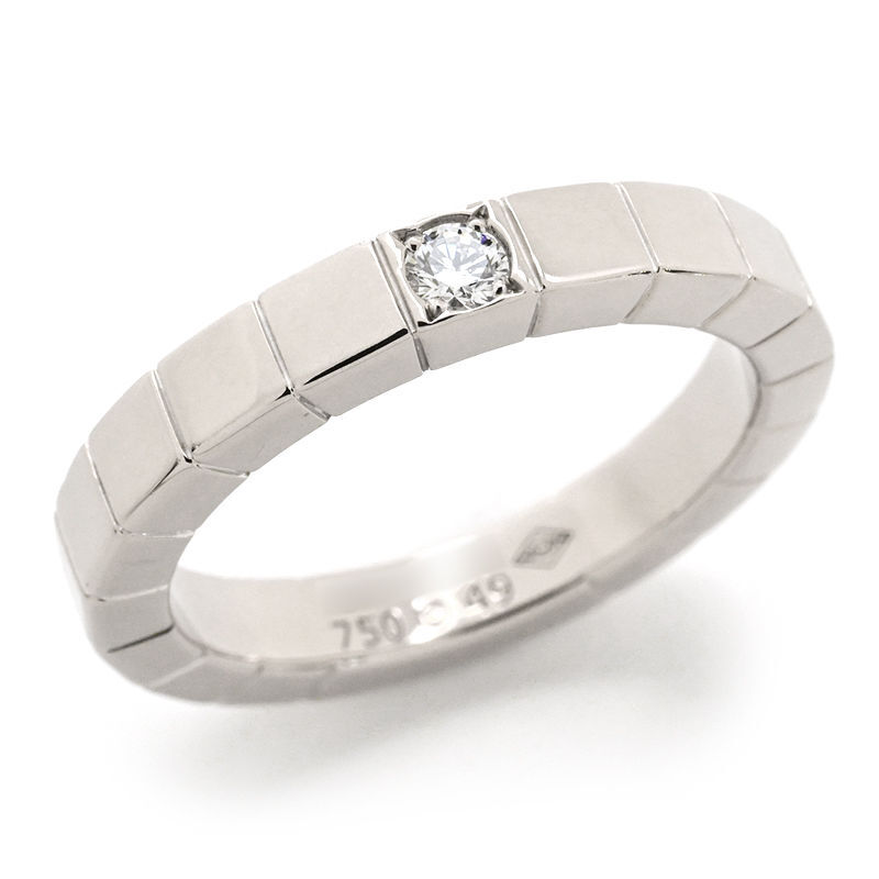 Cartier Lanieres кольцо #49 9 номер K18WG 1 шарик бриллиант геометрический рисунок квадратный 4 квадратная форма белое золото металлы 5.6g б/у бесплатная доставка Cartier Lanieres кольцо #49 9 номер K18WG 1 шарик бриллиант геометрический рисунок квадратный 4 квадратная форма белое золото металлы 5.6g б/у бесплатная доставка