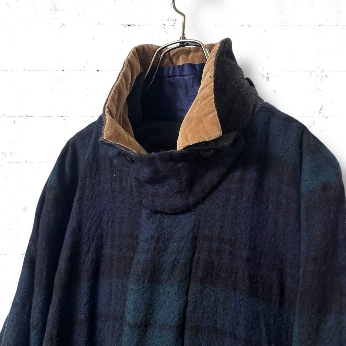 sacai ドッキング　リバーシブル　ロング　コート　タータンチェック　ウール sacai ドッキング リバーシブル ロング コート タータンチェック