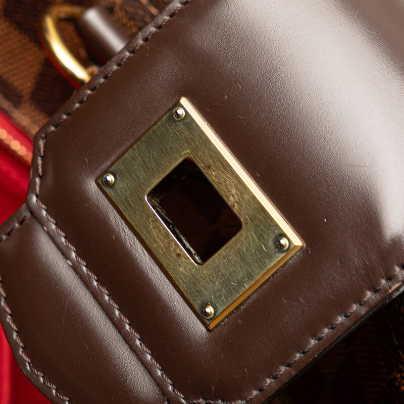 ルイ ヴィトン ダミエ カバ ローズベリー ハンドバッグ ショルダーバッグ 2WAY N41177 ブラウン PVC レザー LOUIS VUITTON 【中古】_画像5