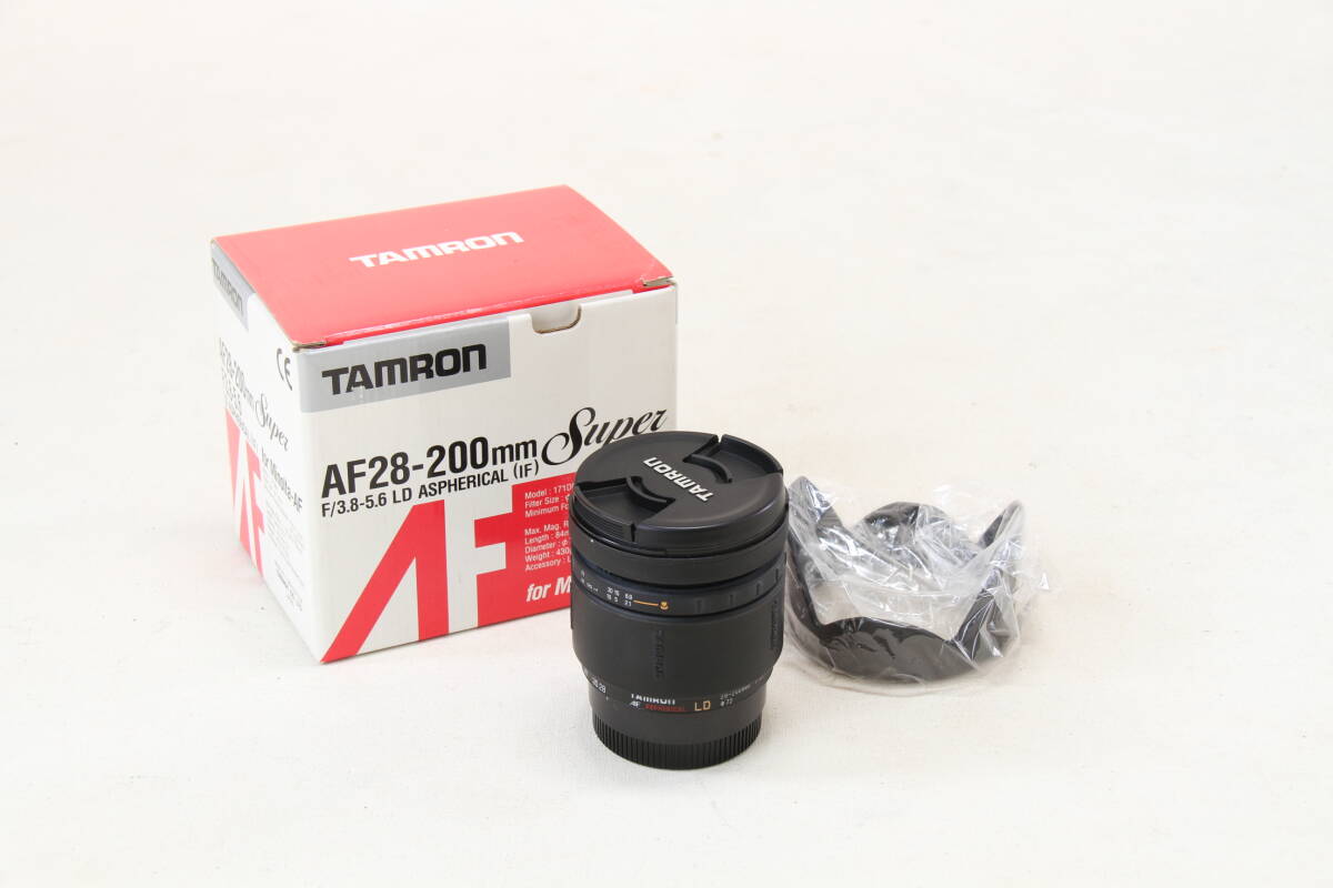 ほぼ新品 美品 タムロン TAMRON AF28-200mm F/3.8-5.6 ミノルタマウント 交換レンズ ズームレンズ_画像1