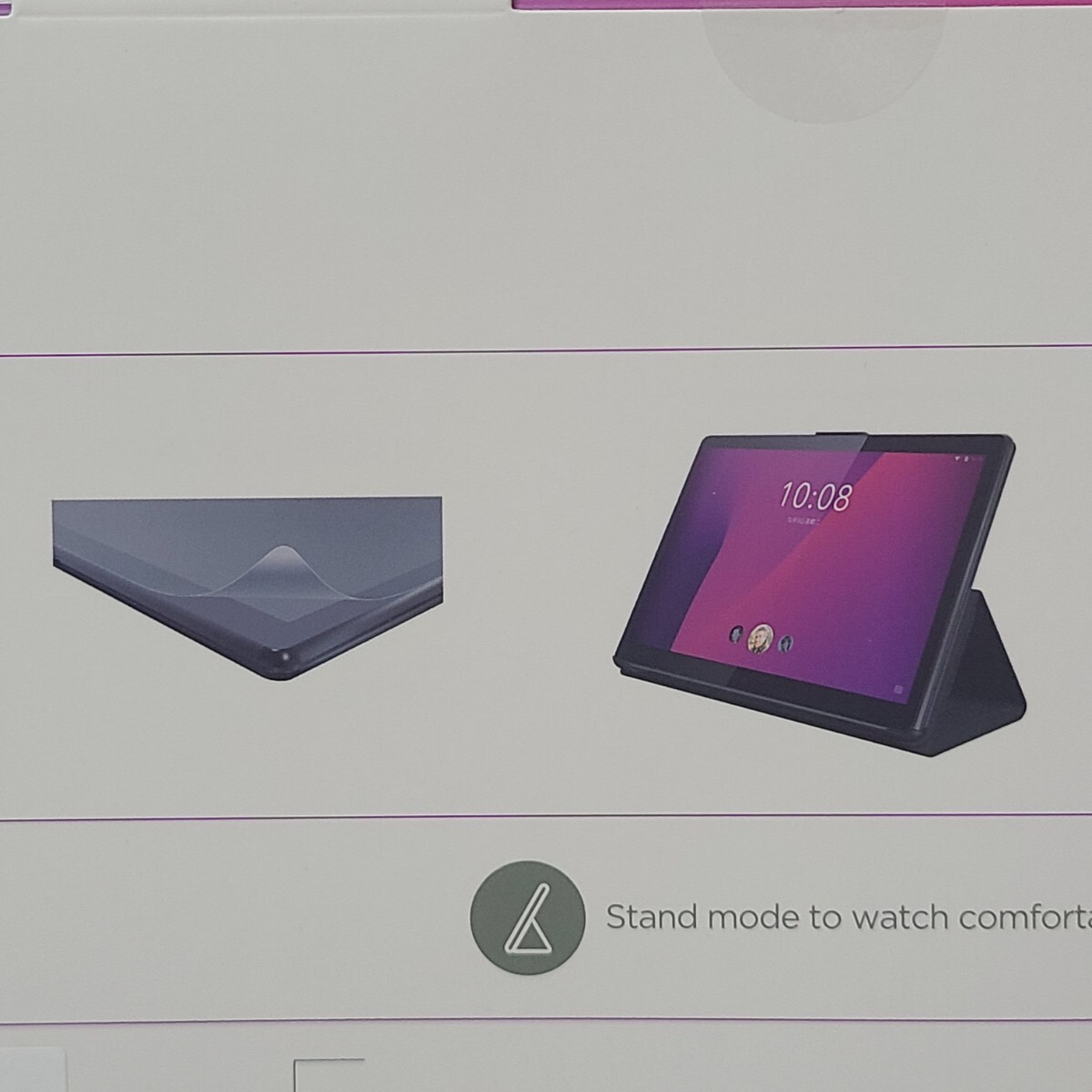 ◆◇即決　未開封　レノボ純正　レノボ　Tab M10 HD用フォリオケース　フィルム付 ZG38C02761 未使用品　2022年　◇◆_画像5