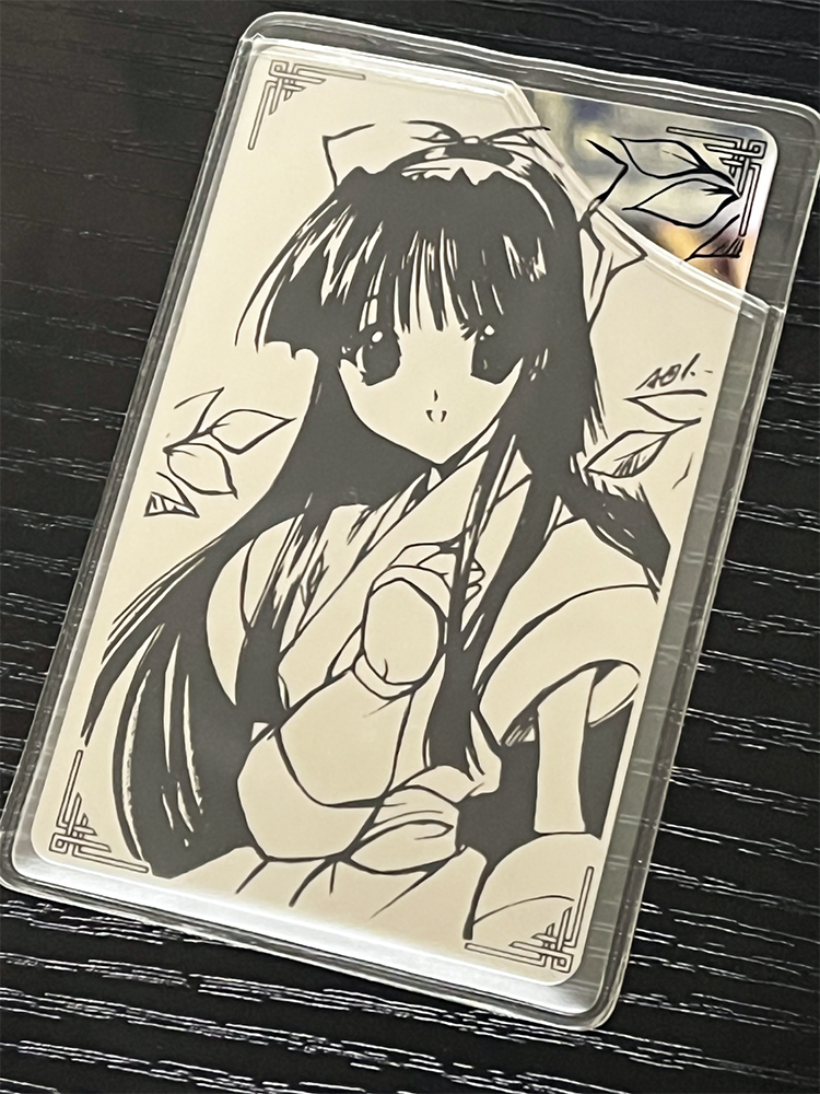 【希少品】OVA サムライスピリッツ アスラ斬魔伝 ナコルル 金属プレート 非売品_画像1