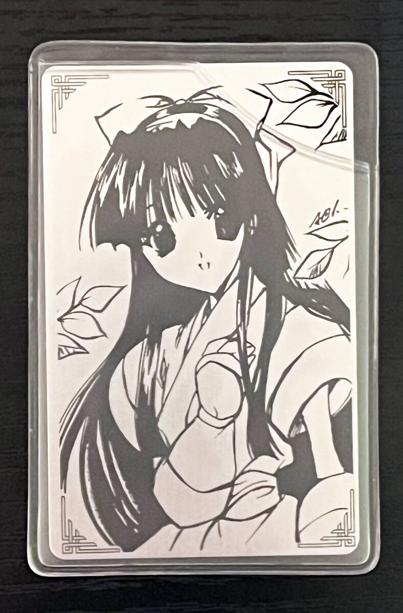 【希少品】OVA サムライスピリッツ アスラ斬魔伝 ナコルル 金属プレート 非売品_画像2