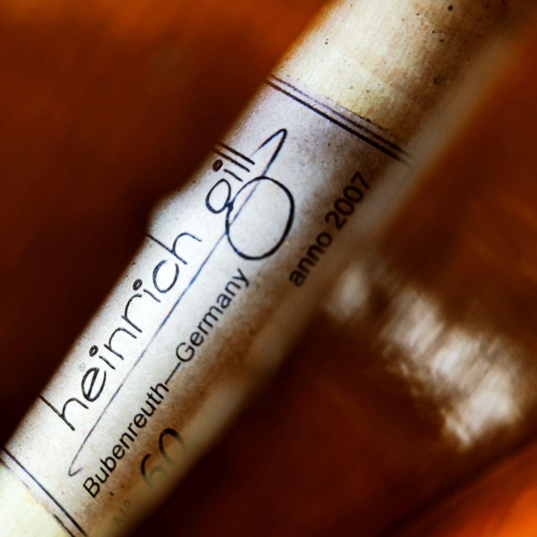 【優音ドイツ製】Heinrich Gill No.60 4/4バイオリン2007 優音ドイツ製】Heinrich Gill No.60 4/4バイオリン2007
