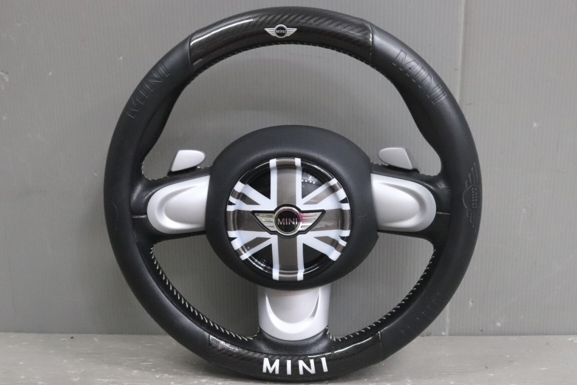  Mini Cooper S Camden правый H R56 LCI (SV16 SU16) оригинальный руль руль звуковой сигнал накладка Paddle Shift кожа p052883