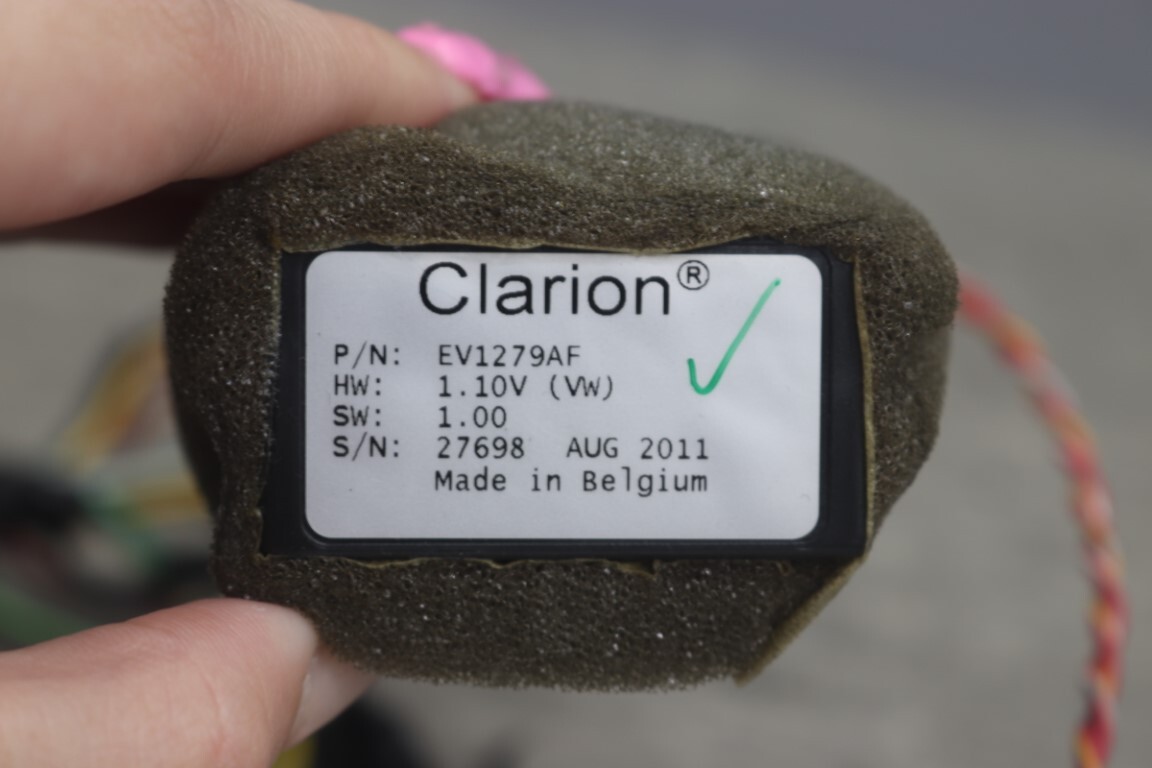 VW シャラン 右H (7NCAV 7N) 純正 カーナビ J1KDC2A18 クラリオン clarion 破損無 SDナビ ナビユニット フォルクスワーゲン p055582_画像9