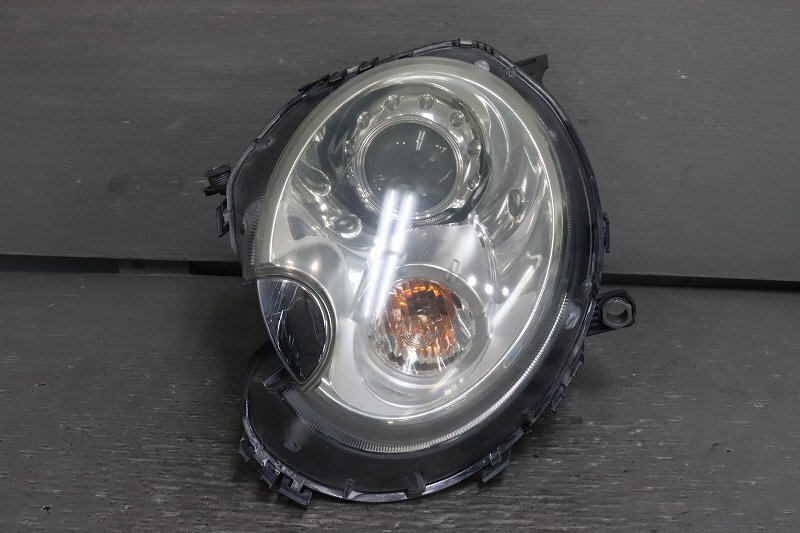 ミニ クーパー S 右H 前期 (R56 MF16S MF16) 純正 左 ヘッドランプ HID ヘッドライト キセノン 0 301 255 673 BMW Mini Cooper p043498_画像1