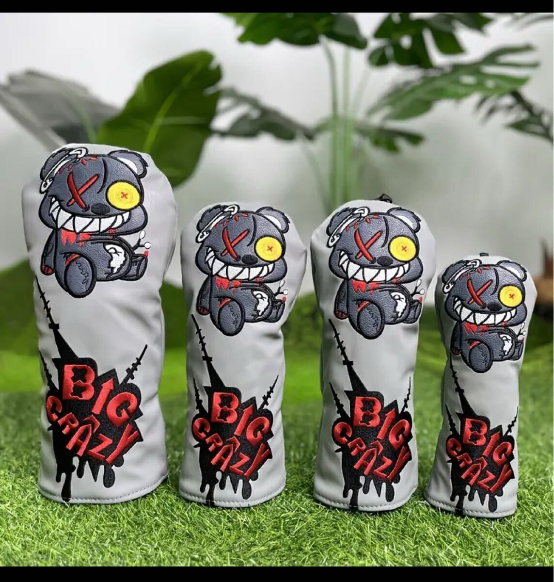 新品　ヘッドカバー4点セット　BIG CRAZY_画像1