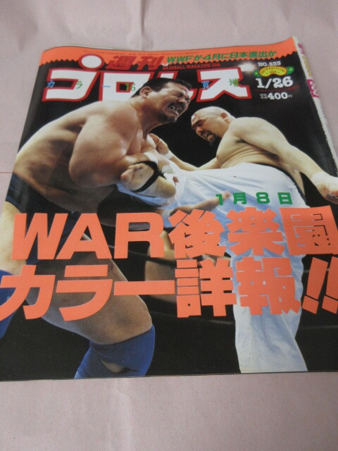 「週刊プロレス NO.533 1993.1/26」WAR後楽園 LLPW ジョー引退試合 T後藤対大仁田有刺鉄線 ベースボールマガジン社_画像1