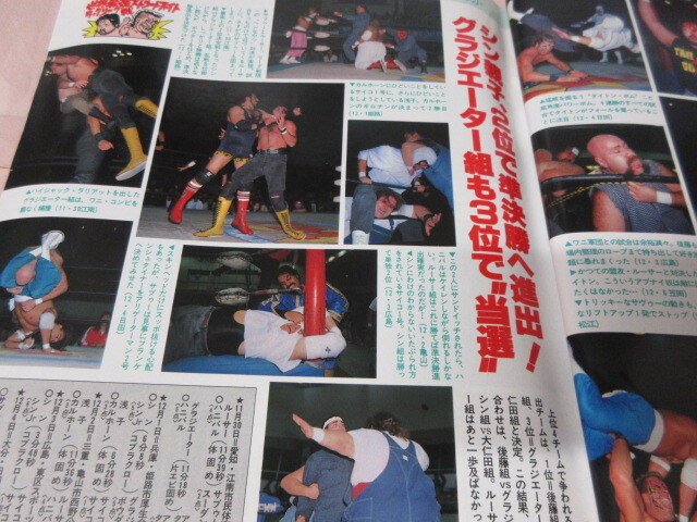 「週刊プロレス NO.528 1992.12/22」佐野直喜 パワーホーク対武藤馳 藤原対シャムロック JWP対全女 ベースボールマガジン社_画像10