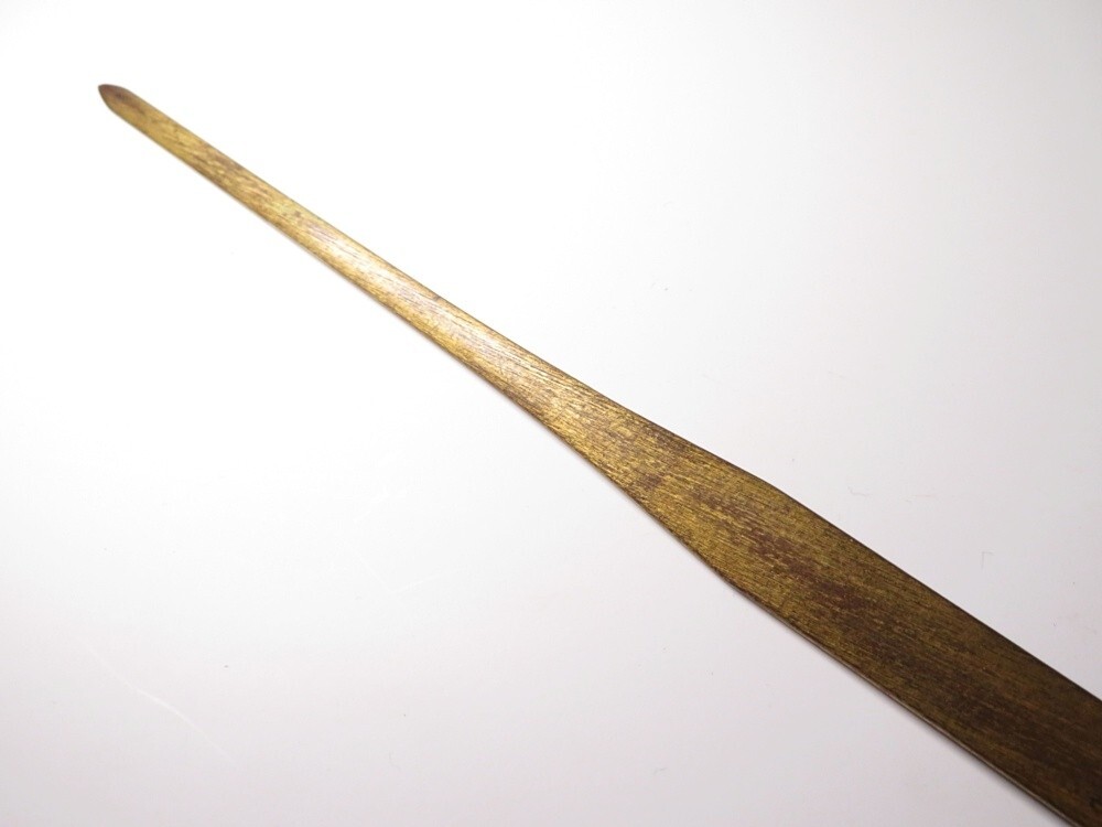 [11131] меч принадлежности Edo ~ Meiji красный медь земля веер . бабочка .( первый товар * покупка товар )