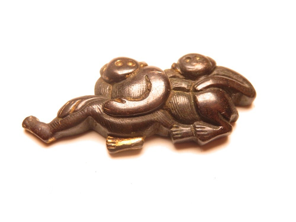 [11197] меч принадлежности Edo ~ Meiji красный медь земля . металлические принадлежности ( первый товар * покупка товар )