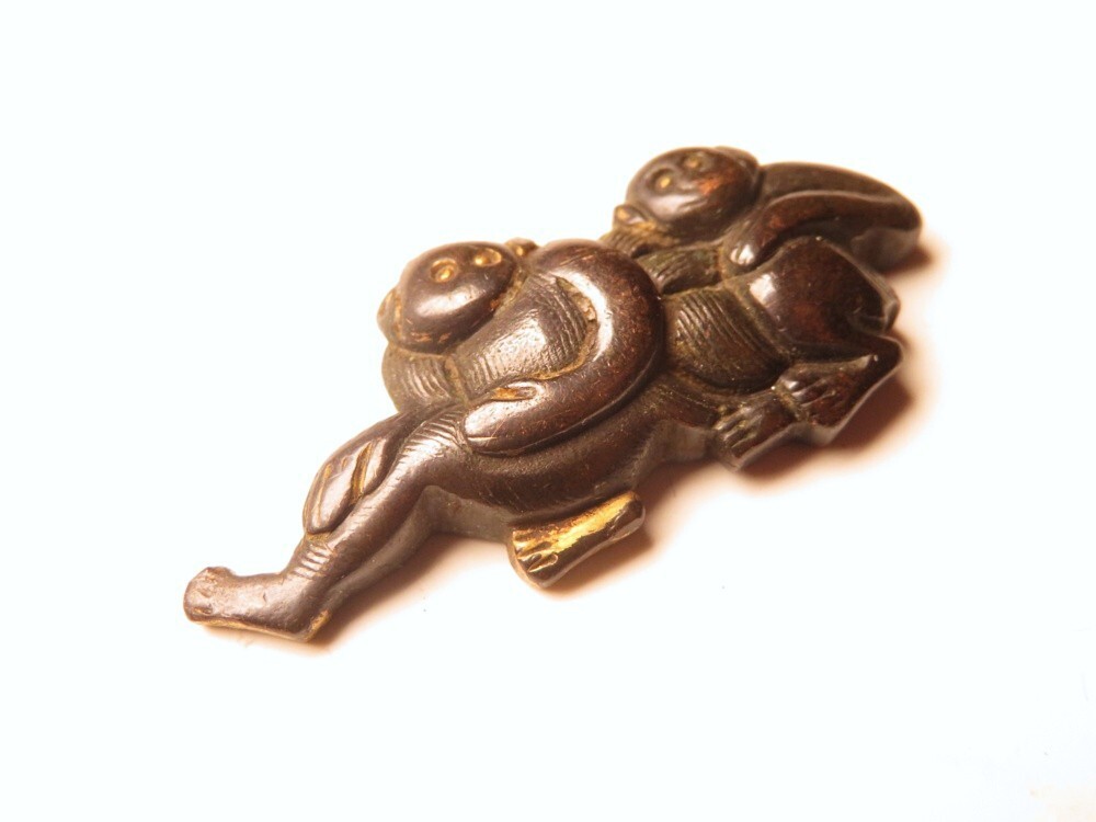 [11197] меч принадлежности Edo ~ Meiji красный медь земля . металлические принадлежности ( первый товар * покупка товар )