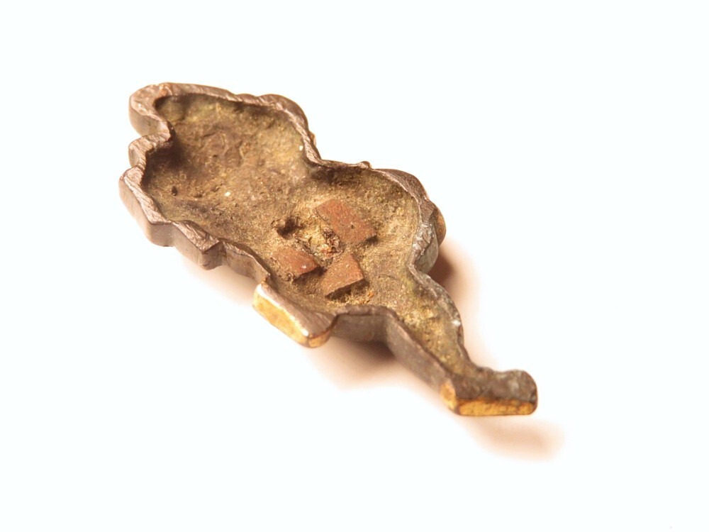 [11197] меч принадлежности Edo ~ Meiji красный медь земля . металлические принадлежности ( первый товар * покупка товар )