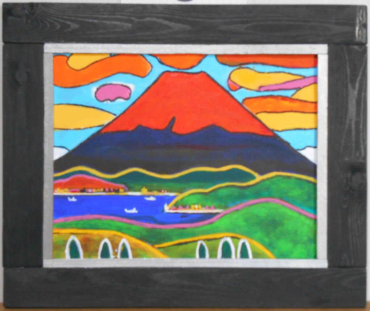 真作　3F 赤富士_画像1