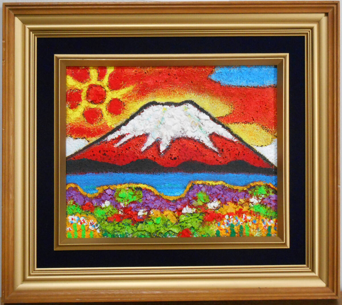 真作　　3F 赤富士_画像1