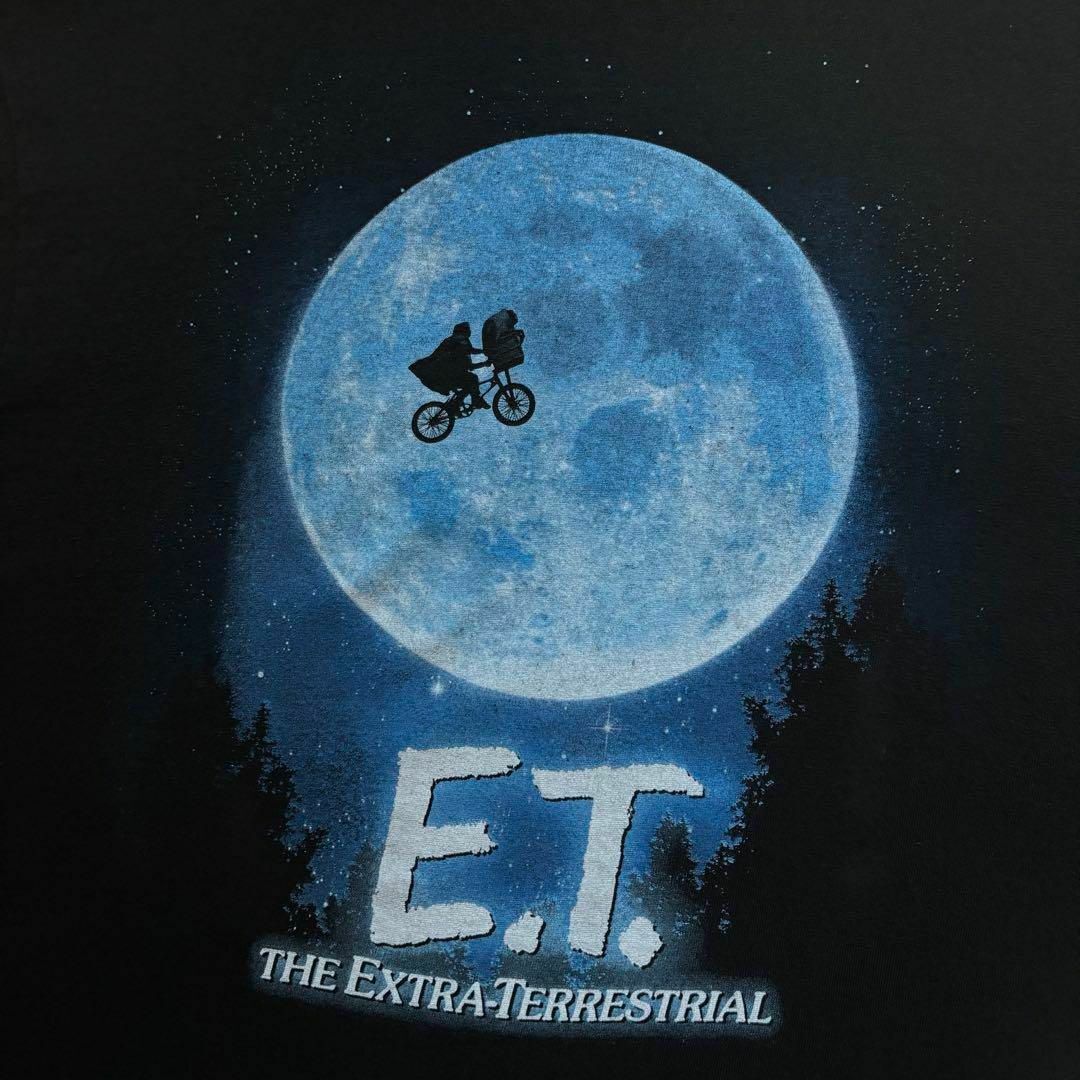 E.T ムービーTシャツ　スピルバーグ　ブラック　XLサイズ 古着　映画　SF_画像5