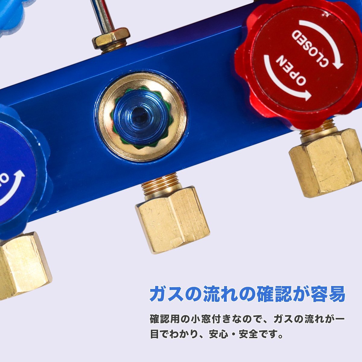 対応冷媒R1234YF用 エアコンガス チャージ フルセットマニホールドゲージ R134A?R404A 真空ポンプ エアコン 自動車【送料無料】