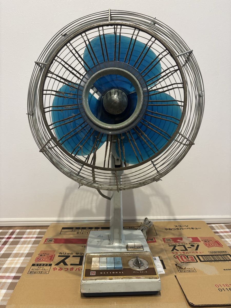 National ナショナル 古い扇風機 レトロ扇風機 F-30EE 現状品 / レトロ家電 【タイマーは不具合 他の動作の確認済み】