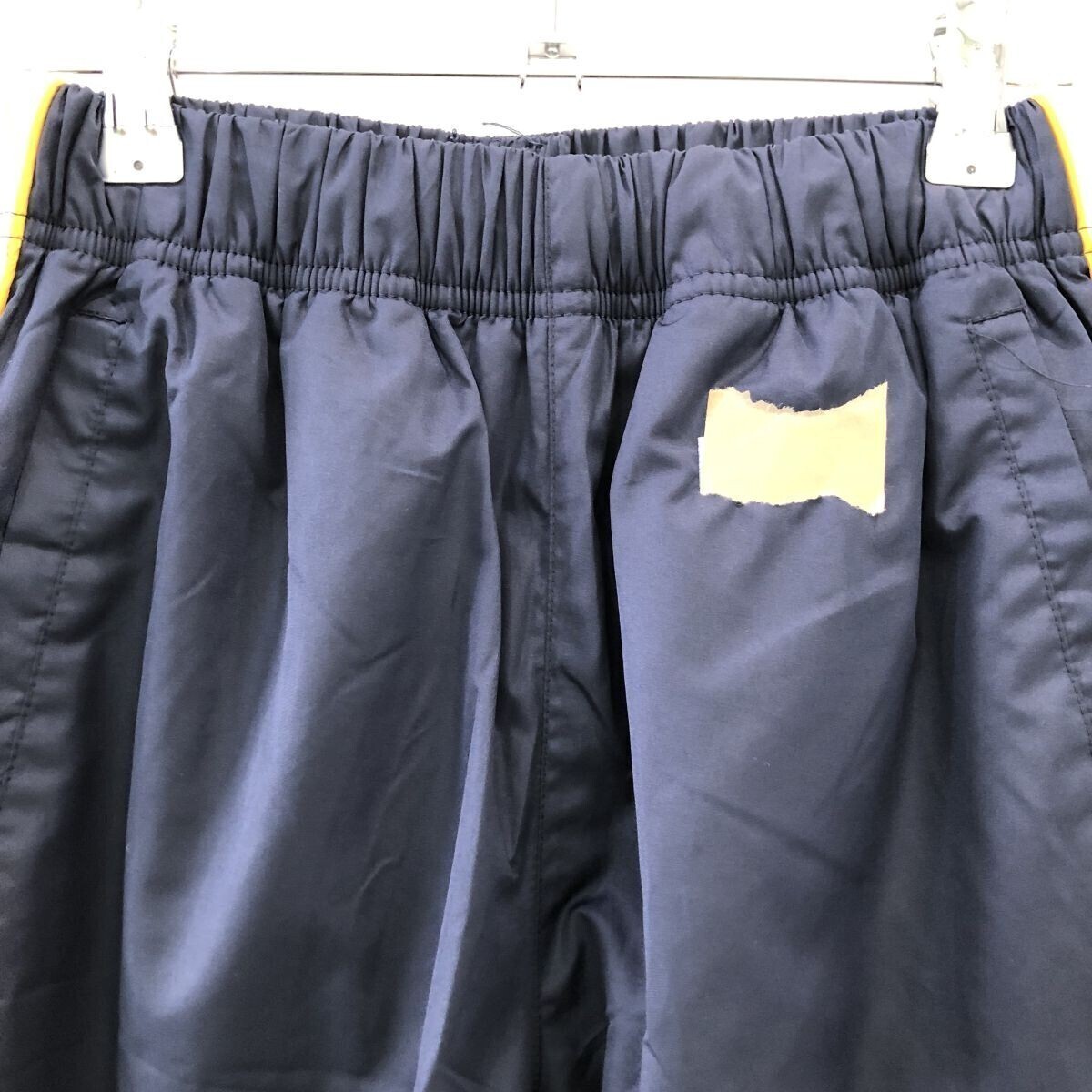 EI2278 実物 ジュニア ガールズ コンバース ナイロンパンツ ウエストリペア済み(サイズ詰め加工) ネイビー 160_画像3