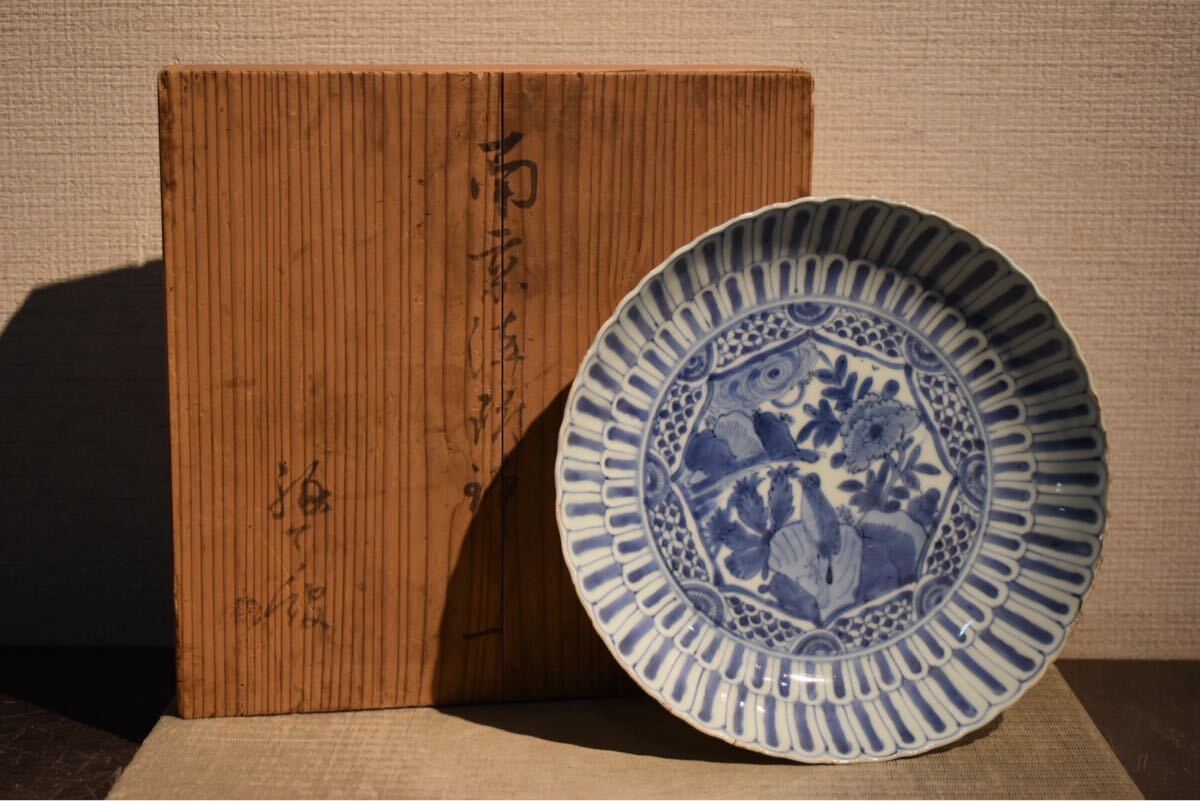 皿【R6-S01】中国美術 骨董品 古美術 GE】Y231【コレクター所蔵品】時代 古染付皿/中国古玩 中国美術