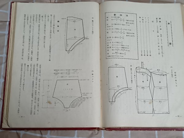 昭和32/30年■萩原編物技芸学校(現白萩服飾専門学校)教科書2冊セット 編物基礎編上下 萩原政子/萩原富美恵_画像9
