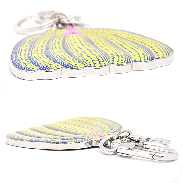  Louis Vuitton брелок для ключа женский LV×YKporutokre тыква кольцо для ключей желтый × голубой Louis Vuitton M01103 не использовался выставленный товар 